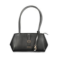 Nero Poliuretano Donna Schultertasche