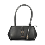 Nero Poliuretano Donna Schultertasche