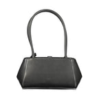 Nero Poliuretano Donna Schultertasche