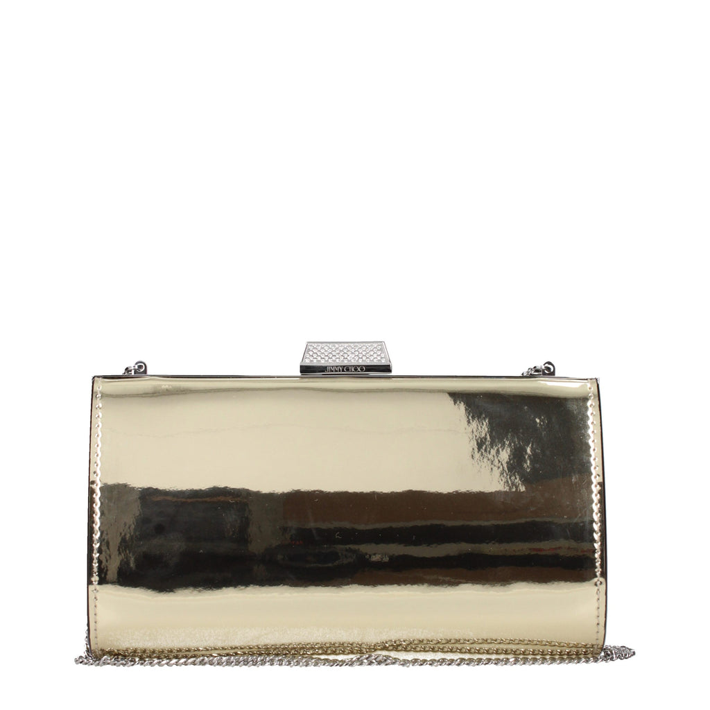 Goldene Leder-Clutch