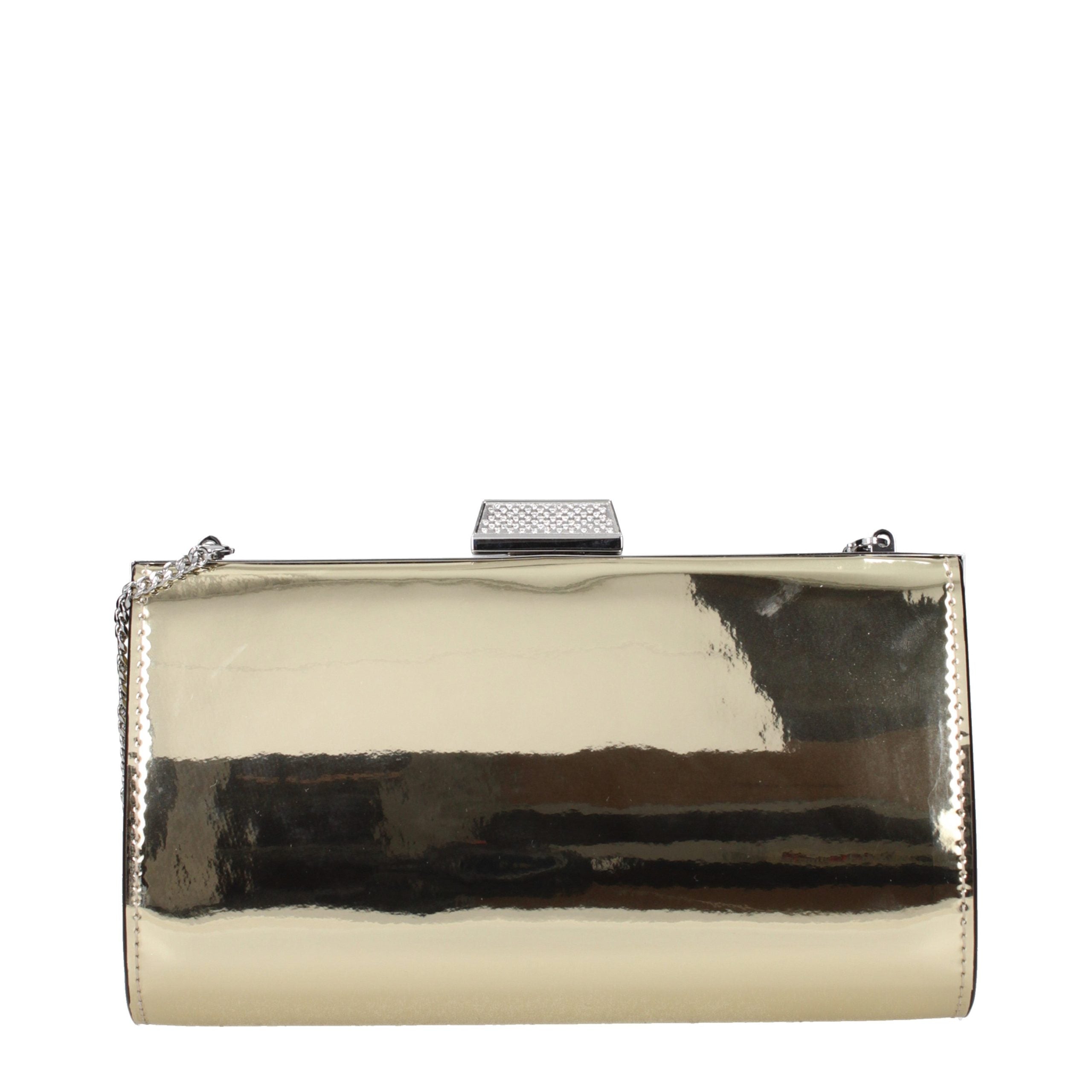 Goldene Leder-Clutch