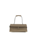 Beige Kalbsleder Bos Taurus Schultertasche