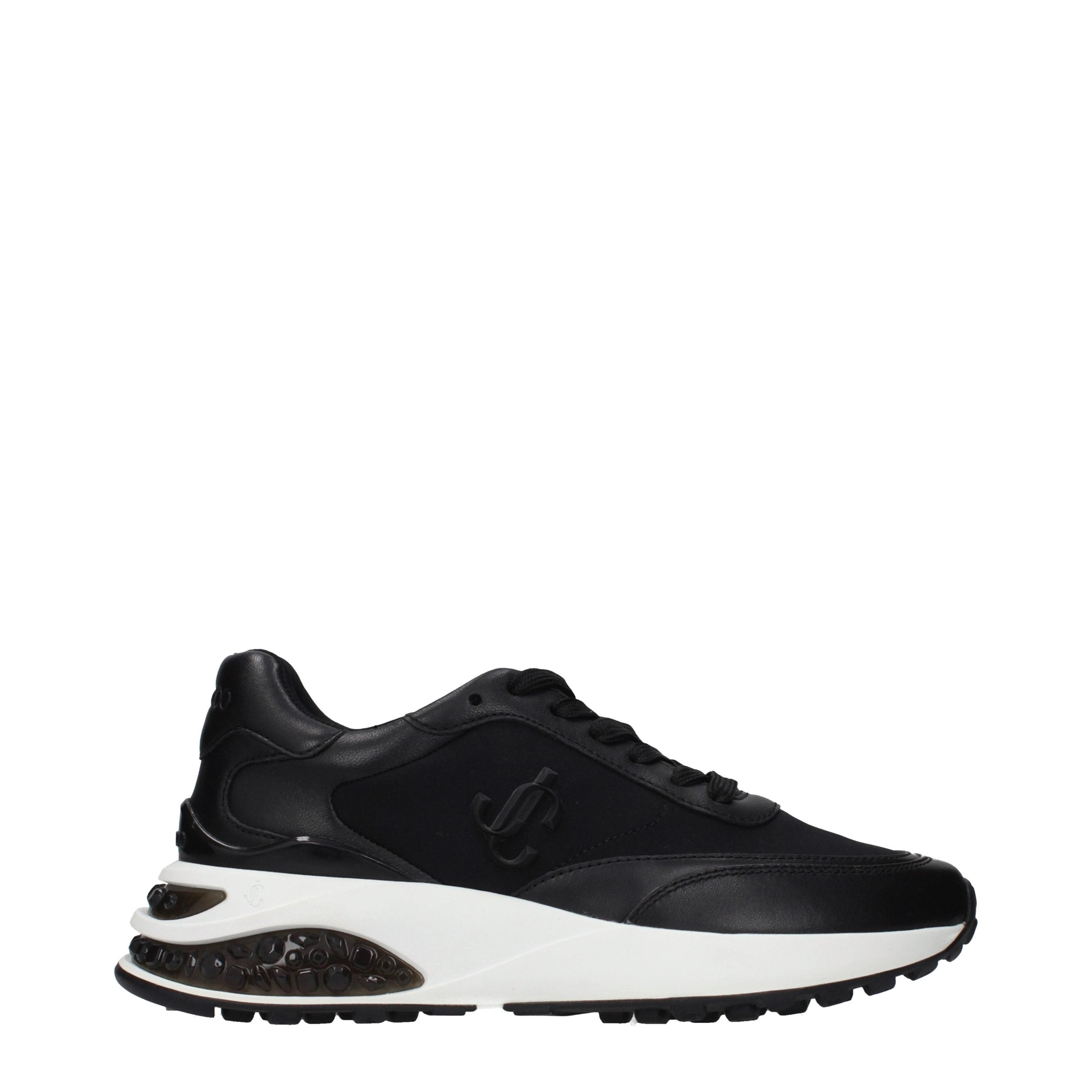 Schwarze Stoff-Sneaker