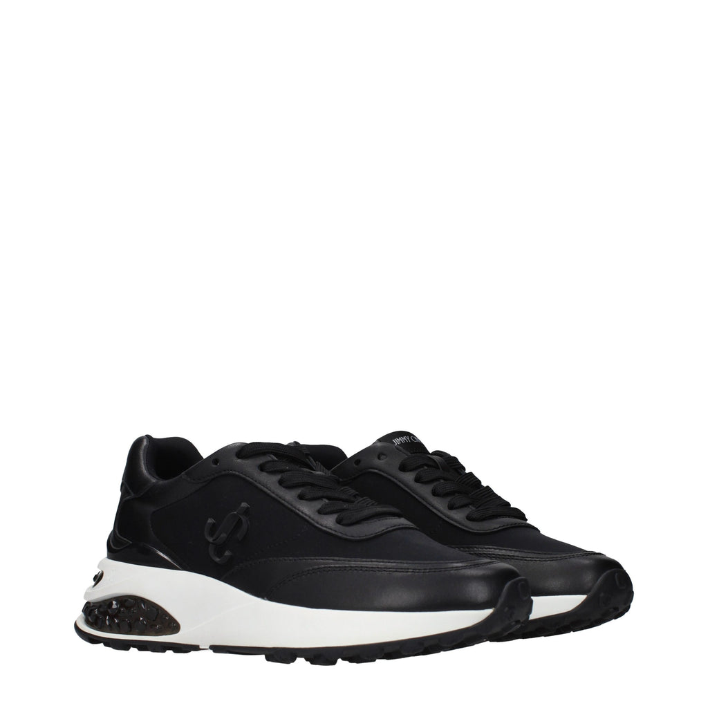 Schwarze Stoff-Sneaker