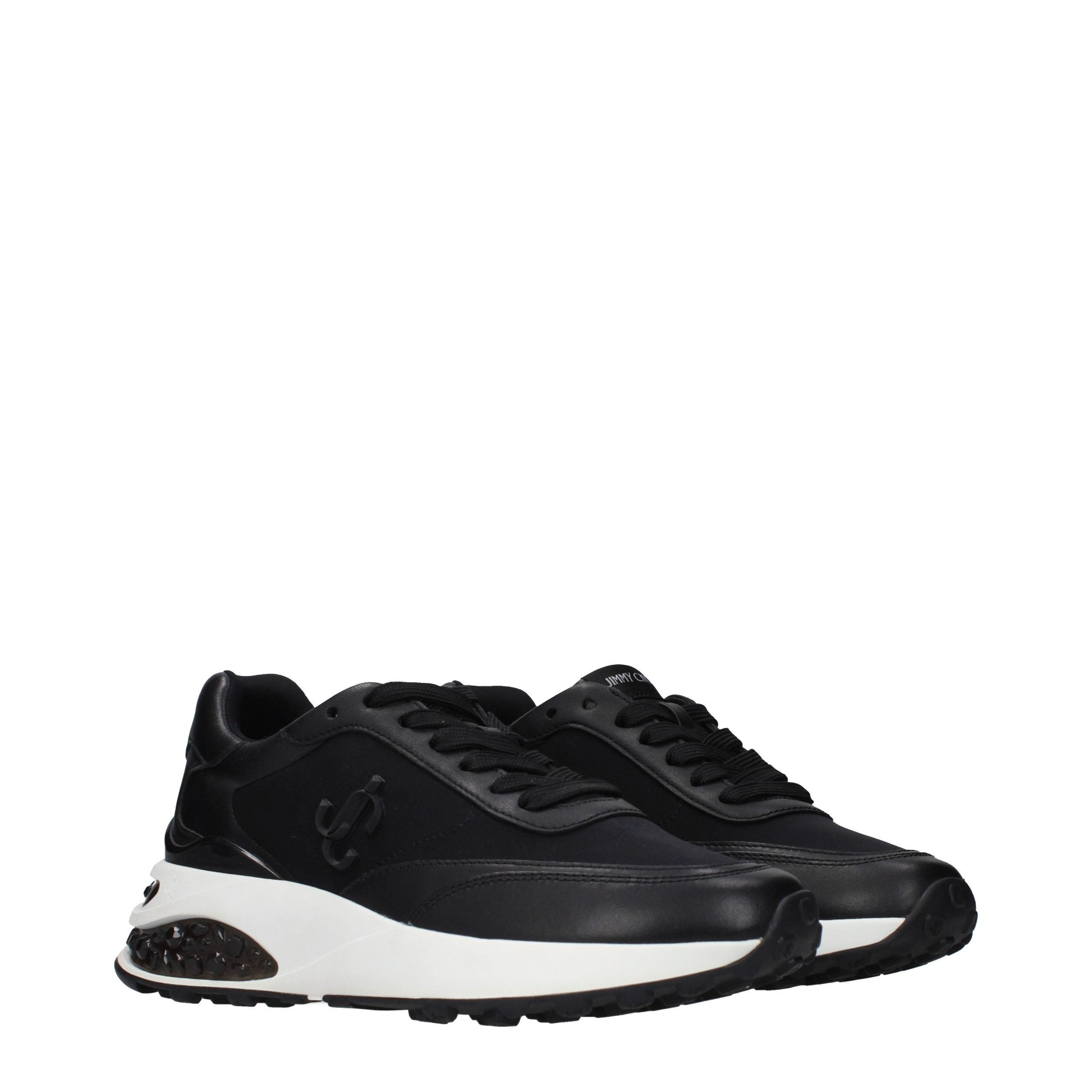 Schwarze Stoff-Sneaker