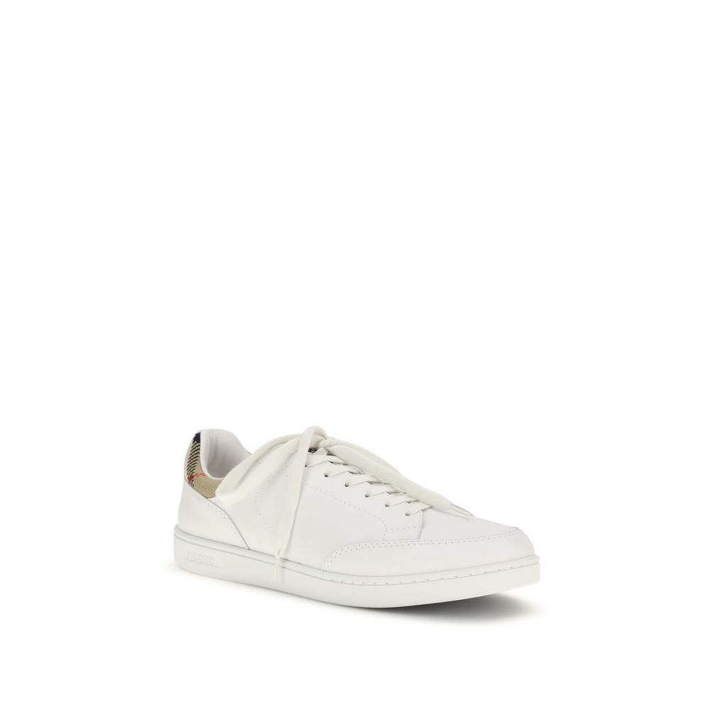 Weiße Low-Top-Sneaker aus Kalbsleder Bos Taurus