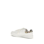 Weiße Low-Top-Sneaker aus Kalbsleder Bos Taurus