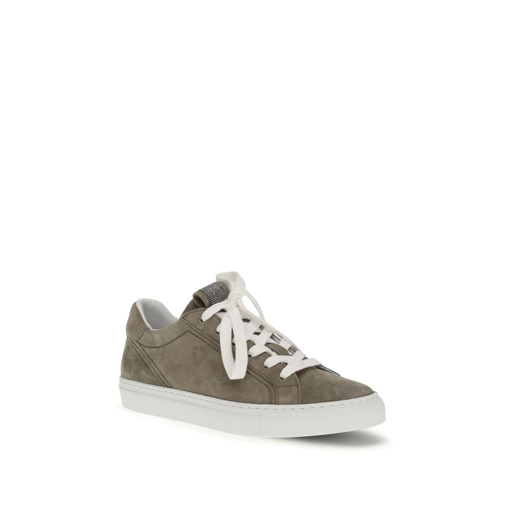 Graue Bos Taurus Kalbsleder-Sneakers