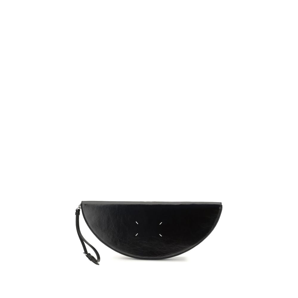 Schwarze Bos Taurus Kalbsleder Clutch