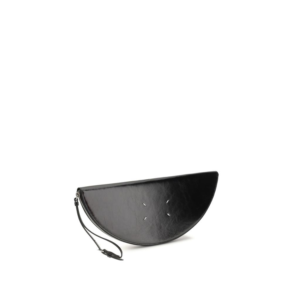Schwarze Bos Taurus Kalbsleder Clutch