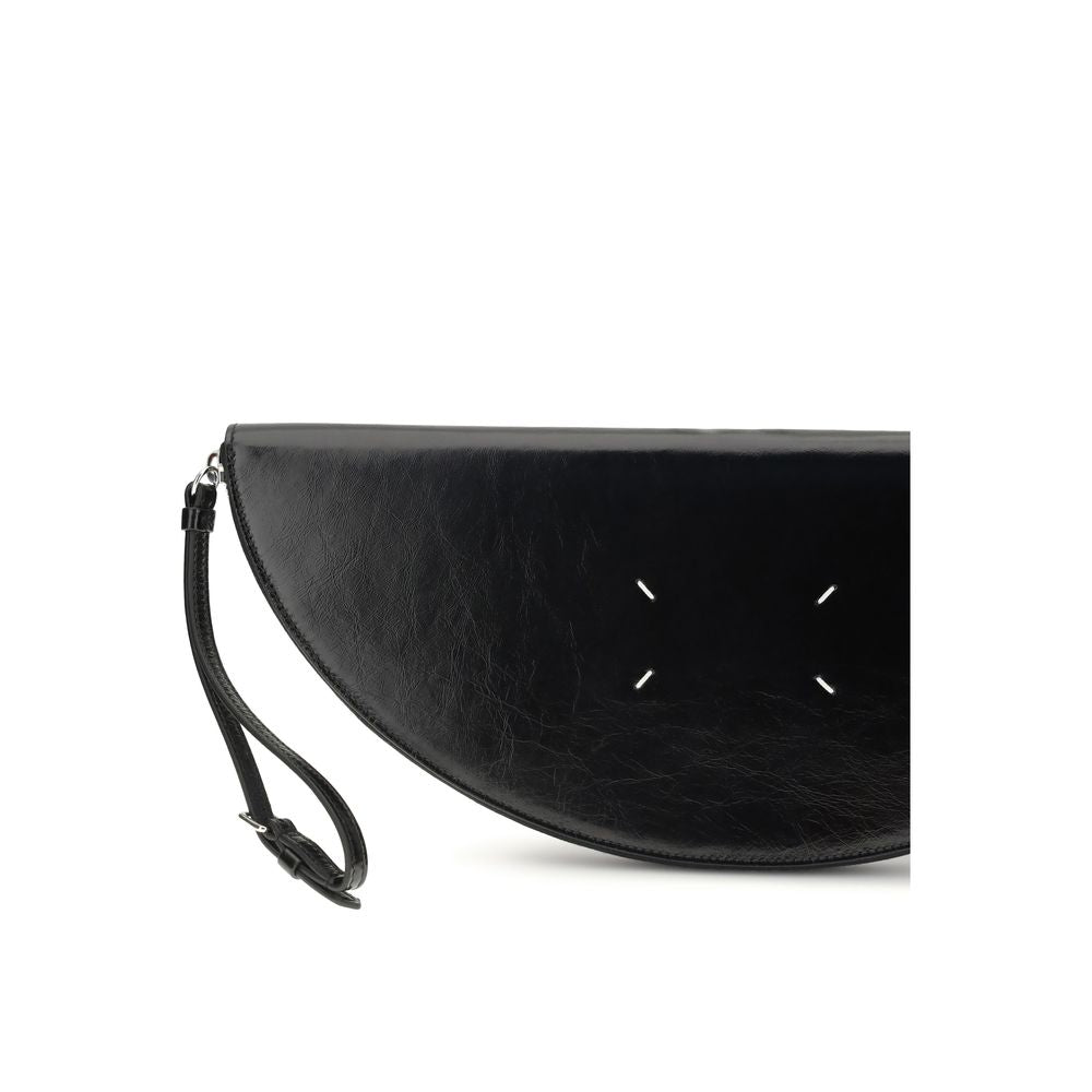 Schwarze Bos Taurus Kalbsleder Clutch