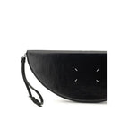 Schwarze Bos Taurus Kalbsleder Clutch