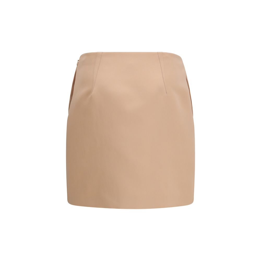Mehrfarbiger Minirock aus Polyester