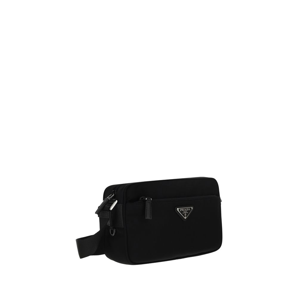 Schwarze Bos Taurus Kalbsleder Schultertasche