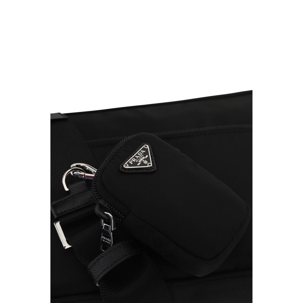 Schwarze Bos Taurus Kalbsleder Schultertasche