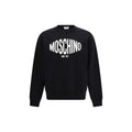 Schwarzer Baumwoll-Sweatshirt