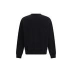 Schwarzer Baumwoll-Sweatshirt