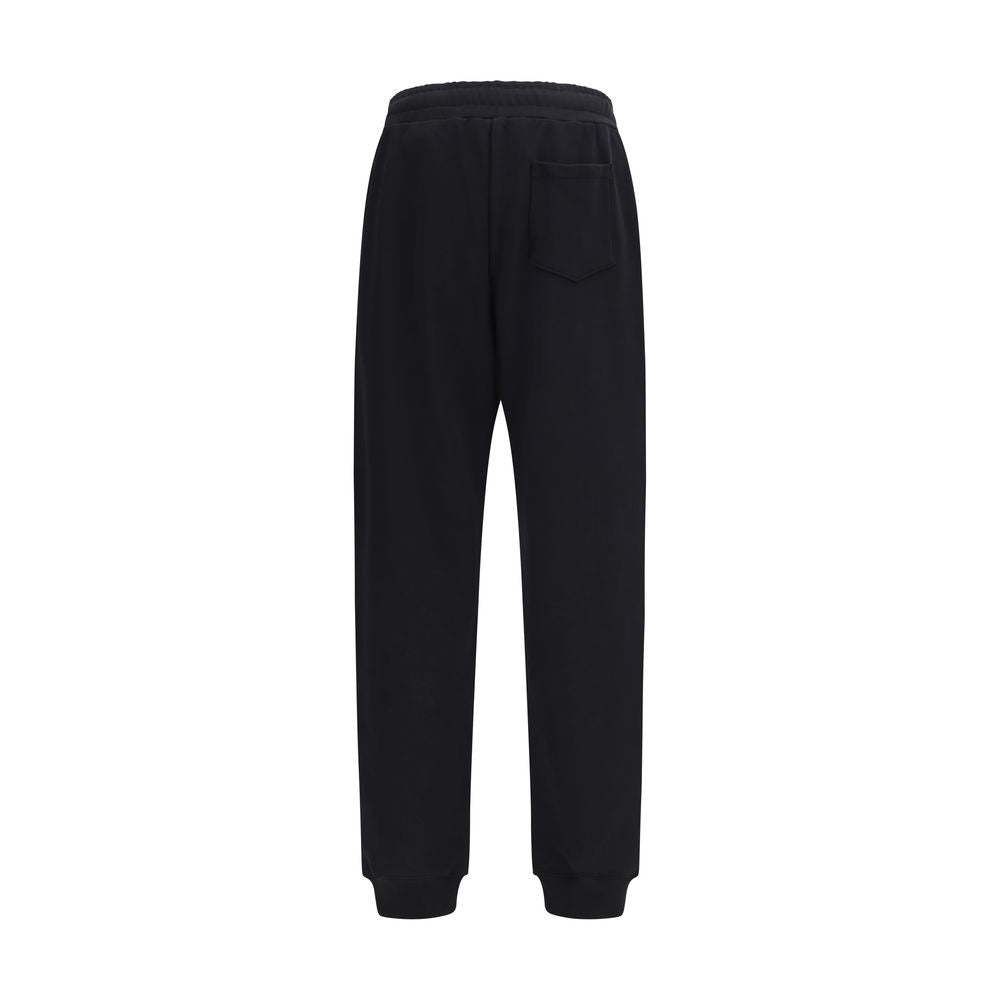 Schwarze Baumwoll-Freizeithose