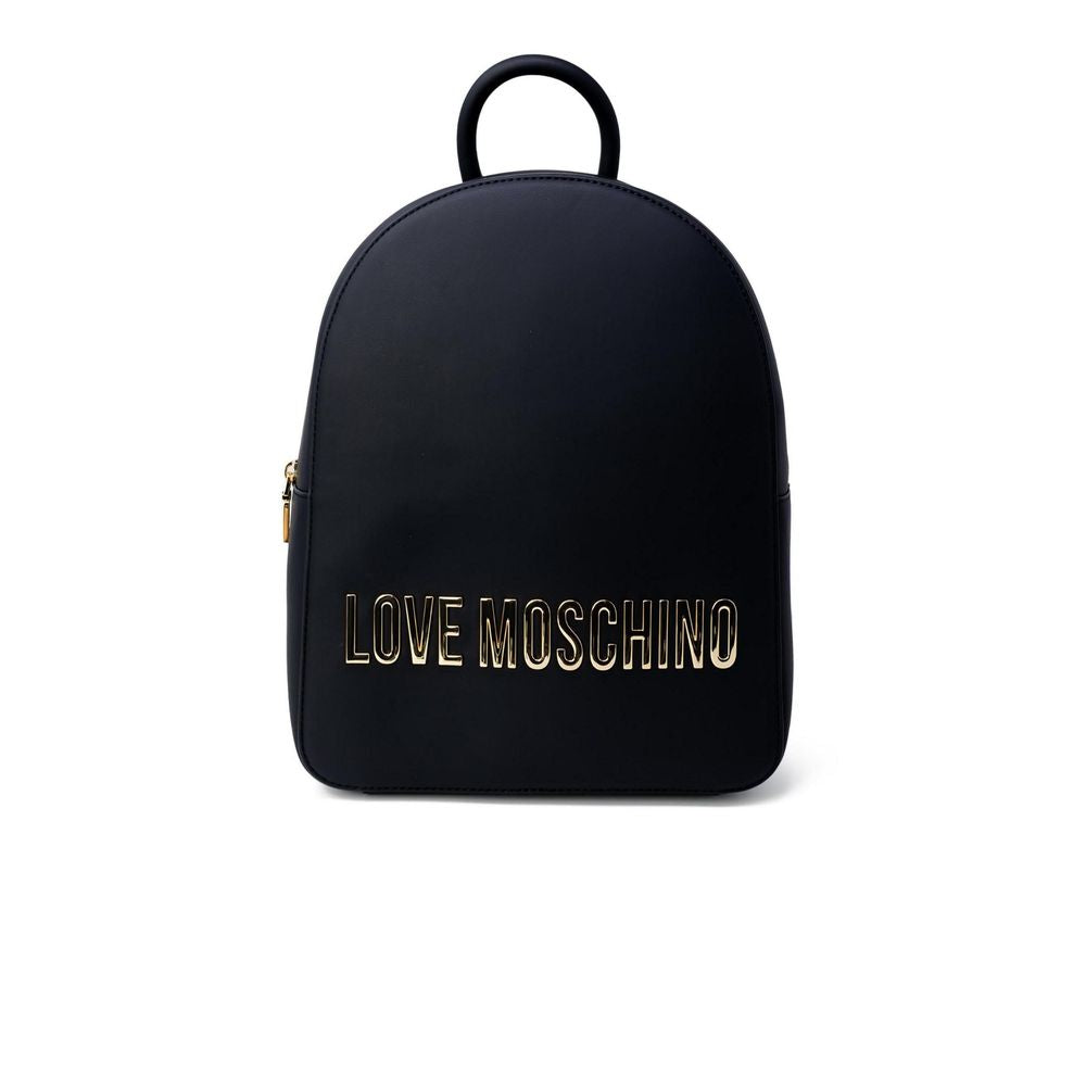 Schwarzer Rucksack aus Polyethylen