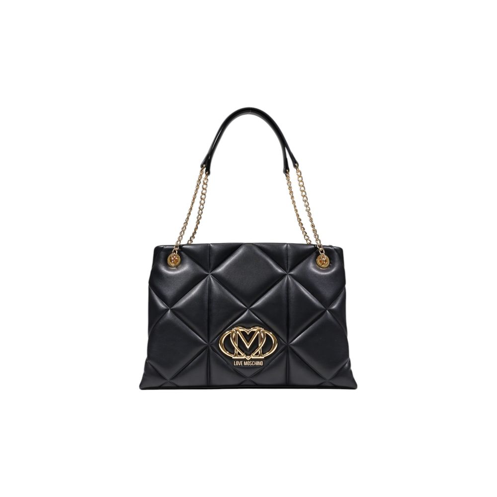 Schwarze Handtasche aus Polyethylen