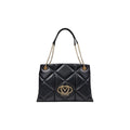 Schwarze Handtasche aus Polyethylen