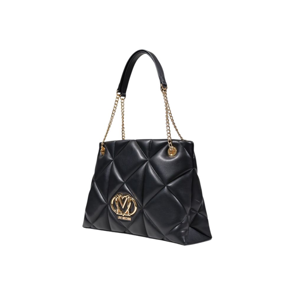 Schwarze Handtasche aus Polyethylen