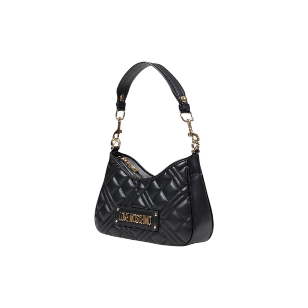 Schwarze Handtasche aus Polyethylen
