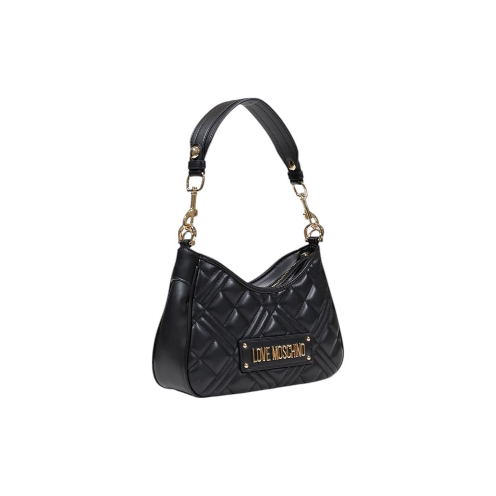 Schwarze Handtasche aus Polyethylen