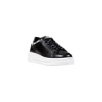 Schwarze und weiße Chunky Sneaker aus Synthetik