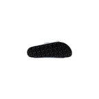 Blaue Kunstleder-Slipper