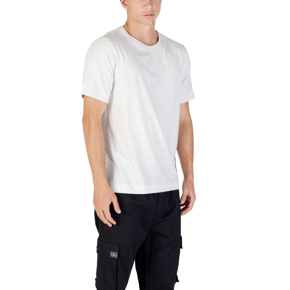 Graues Baumwoll-T-Shirt