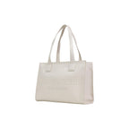 Beige Polyethylene Handbag