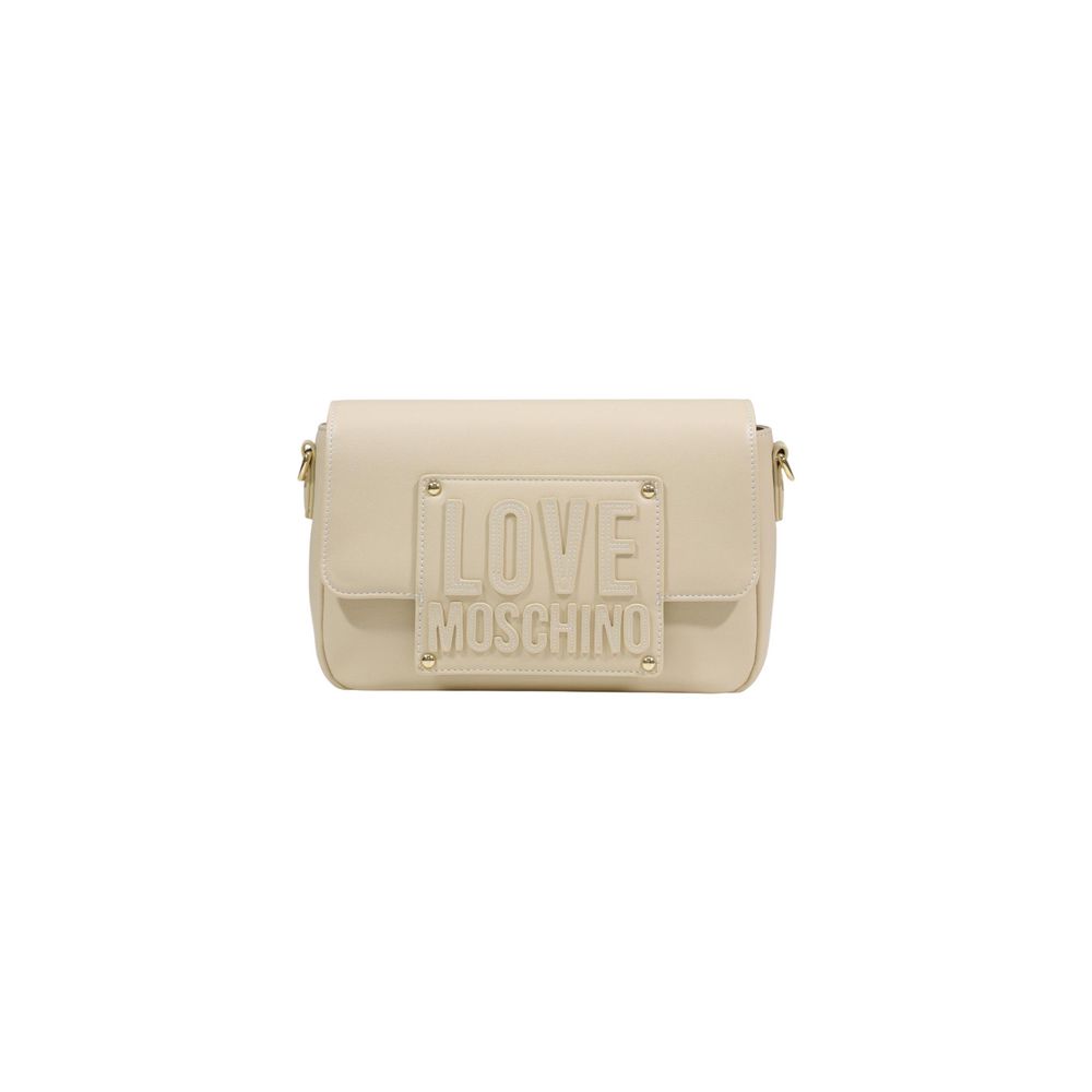 Cremefarbene Handtasche aus Polyethylen