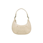 Cremefarbene Handtasche aus Polyethylen