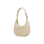 Cremefarbene Handtasche aus Polyethylen