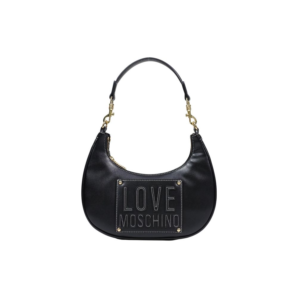 Schwarze Handtasche aus Polyethylen