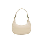 Cremefarbene Handtasche aus Polyethylen