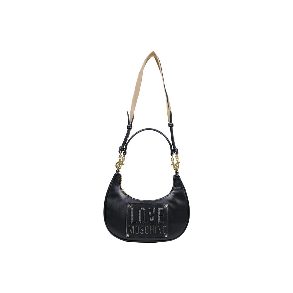 Schwarze Handtasche aus Polyethylen