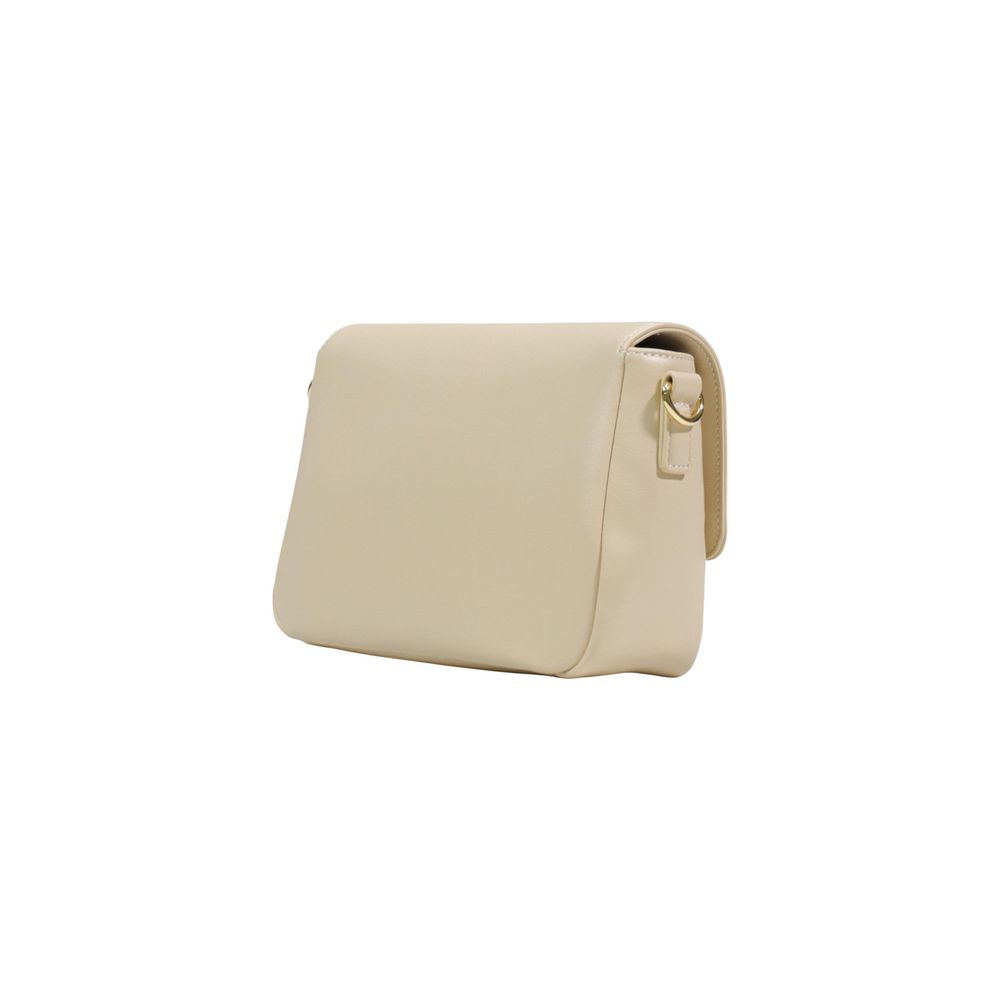 Cremefarbene Handtasche aus Polyethylen