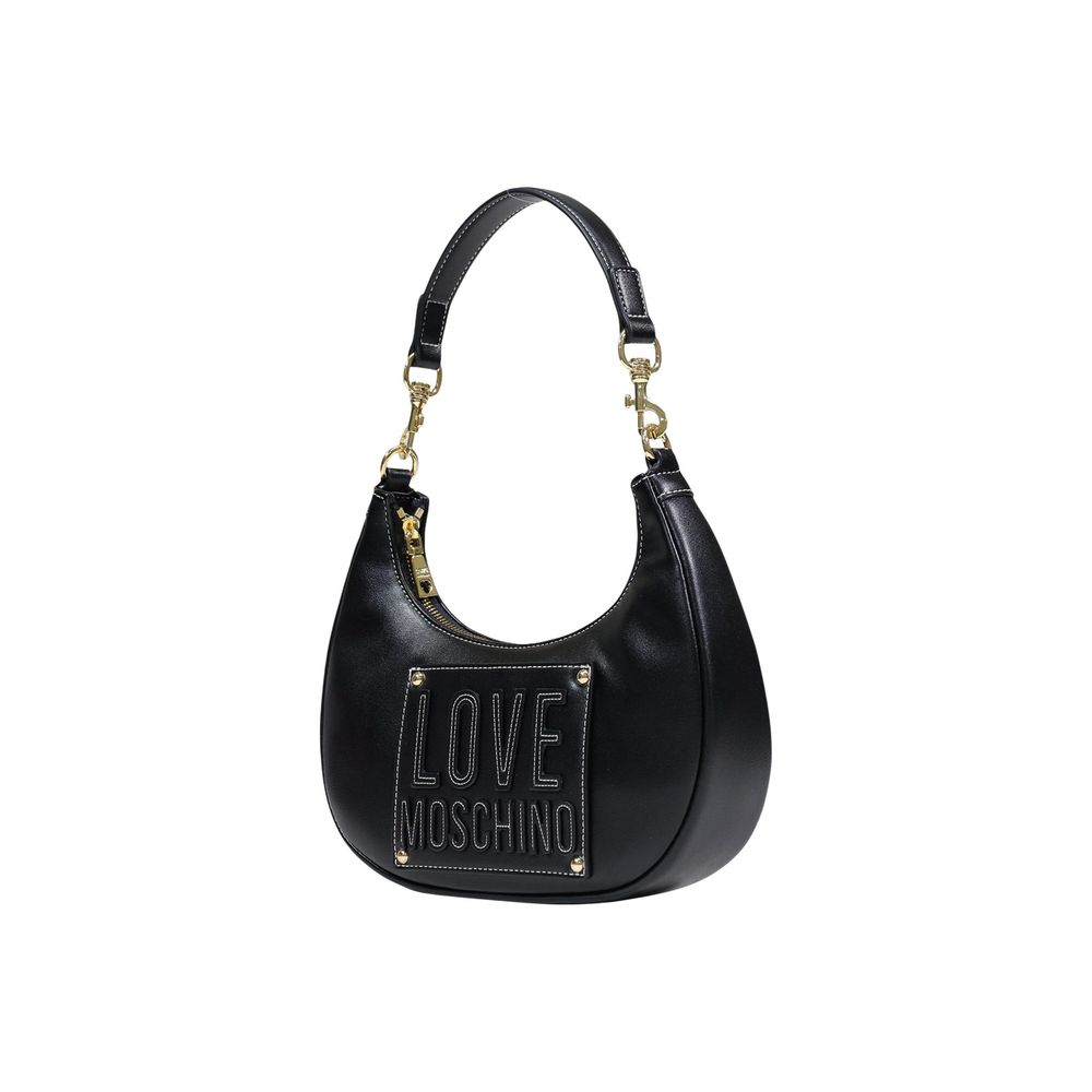 Schwarze Handtasche aus Polyethylen