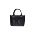Schwarze Handtasche aus Polyethylen