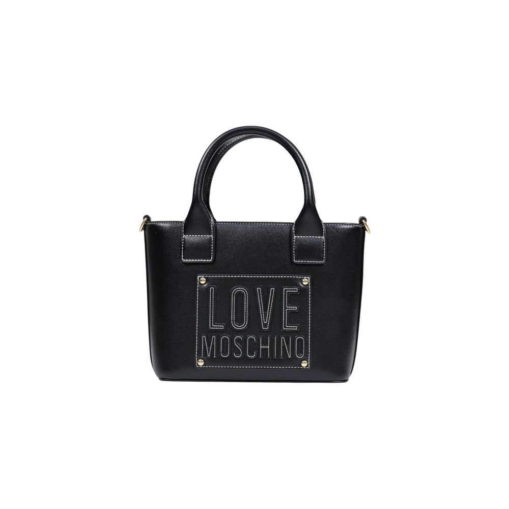 Schwarze Handtasche aus Polyethylen