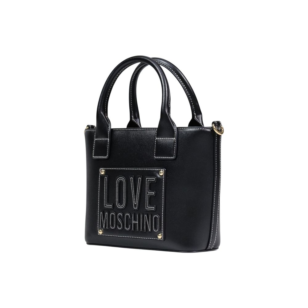 Schwarze Handtasche aus Polyethylen