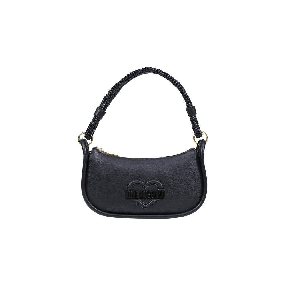 Schwarze Handtasche aus Polyethylen