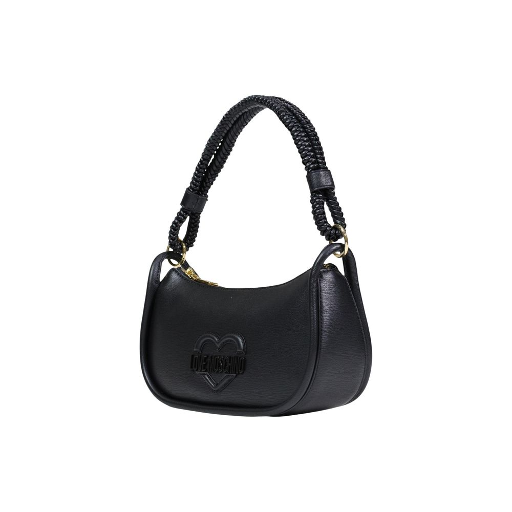 Schwarze Handtasche aus Polyethylen
