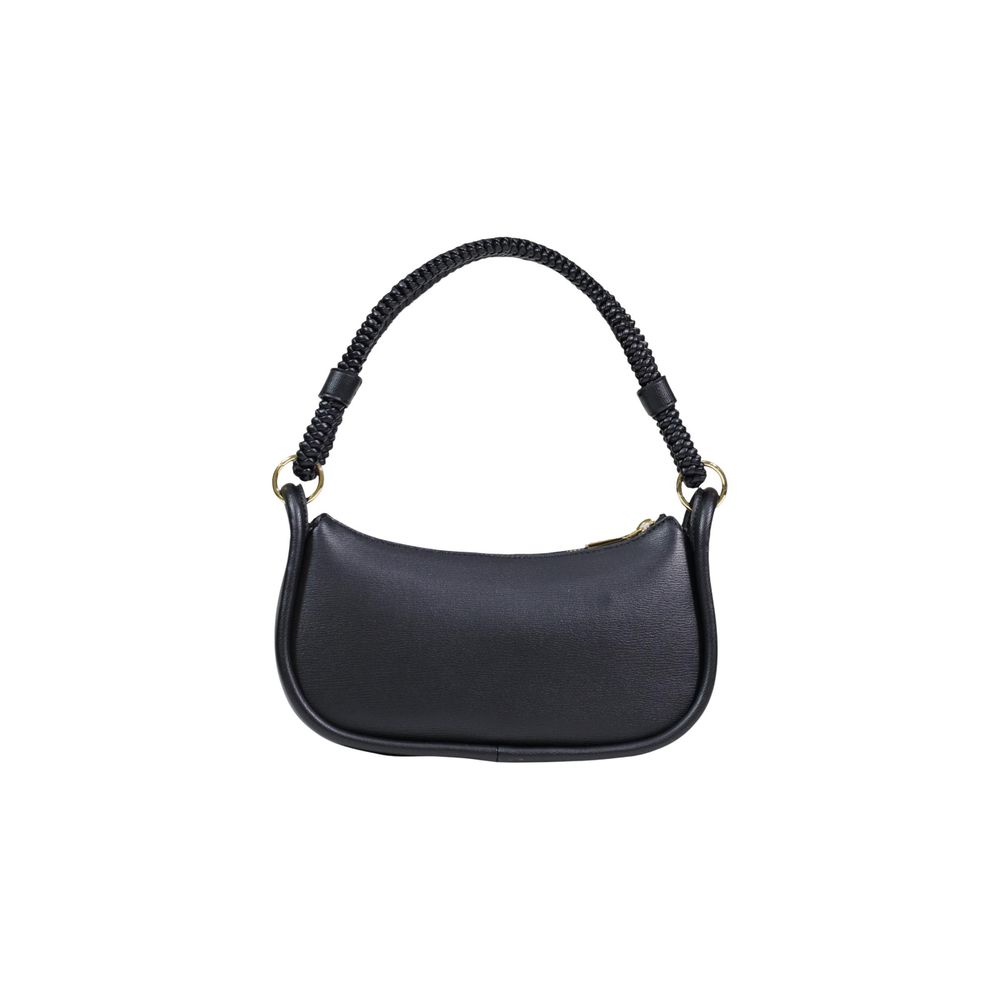 Schwarze Handtasche aus Polyethylen