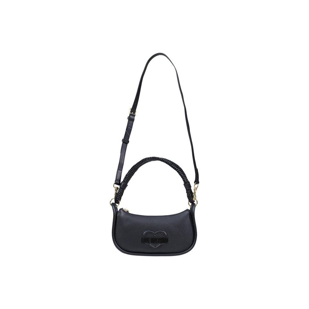 Schwarze Handtasche aus Polyethylen