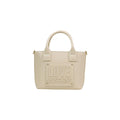 Cremefarbene Handtasche aus Polyethylen
