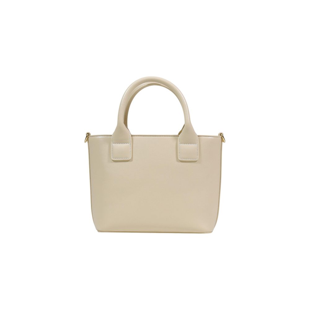 Cremefarbene Handtasche aus Polyethylen