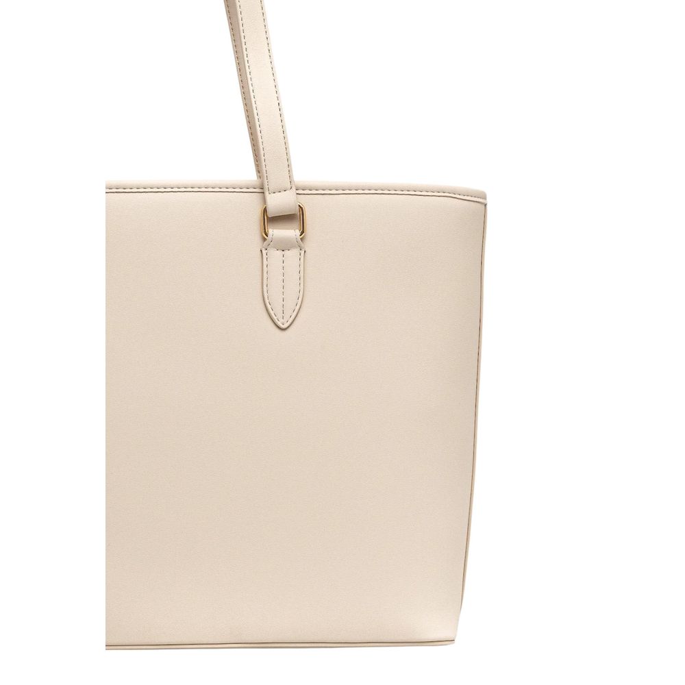 Beige Polyethylene Handbag